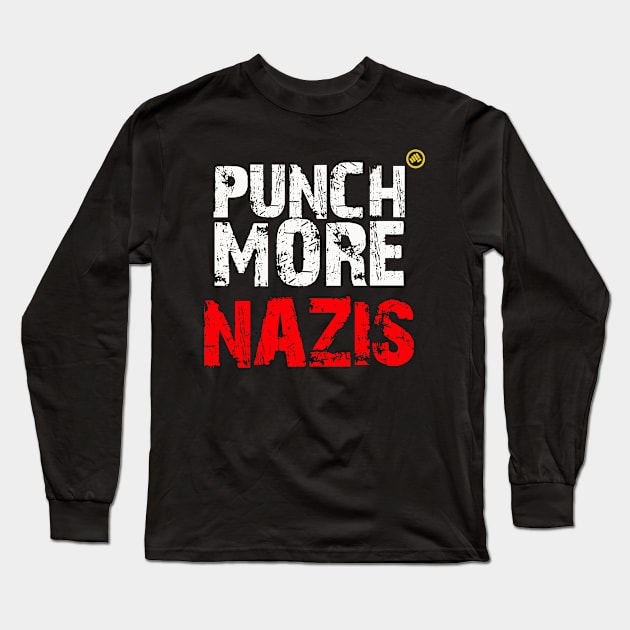 Punch More Nazis T-shirt Long Sleeve T-Shirt by vestiart